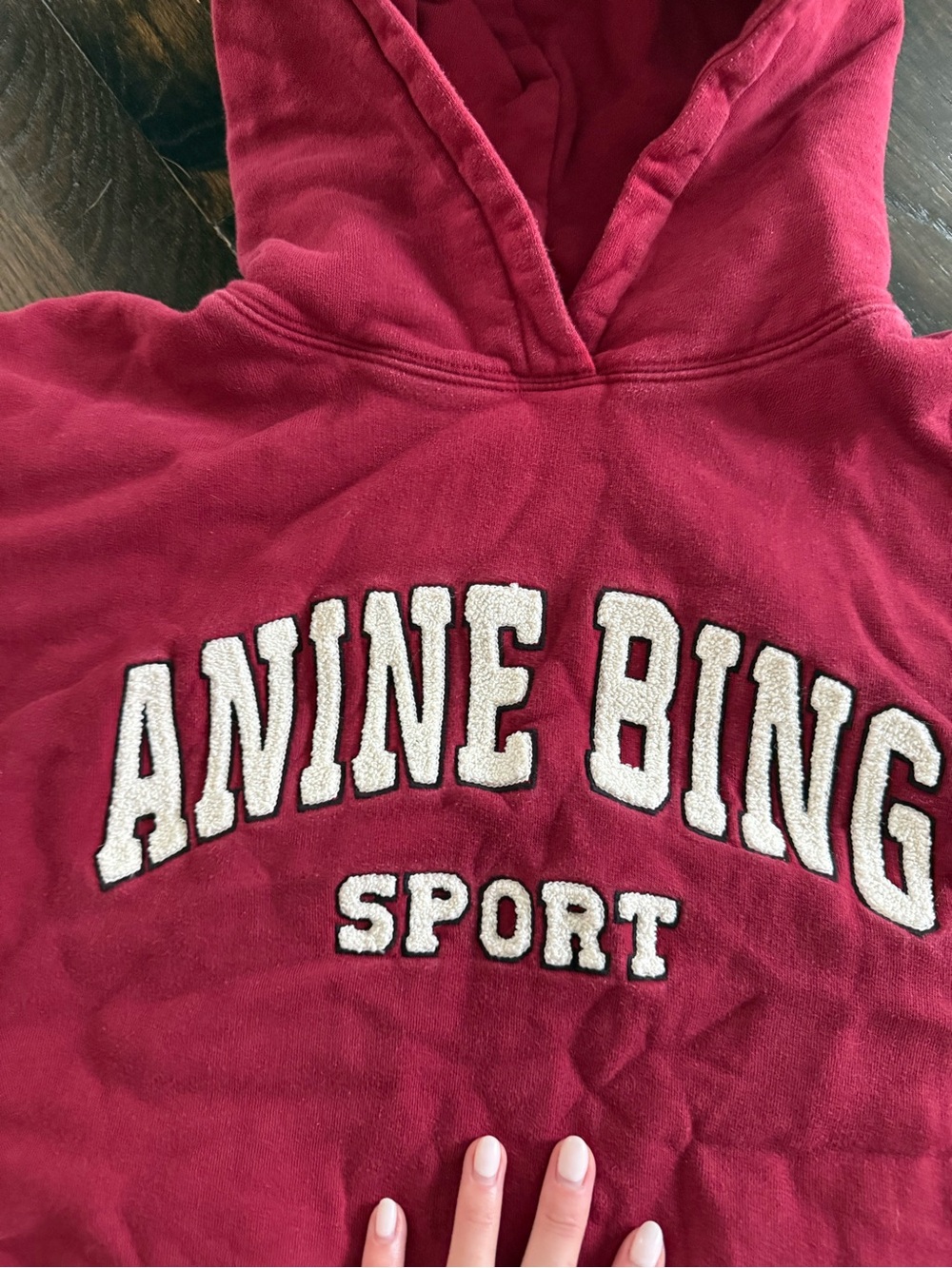 Anine Bing Alec Women Hoodie Sport Red - Picture 3 of 4